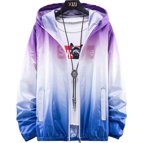 Plus Size 6XL 7XL New Spring Summer Bomber Jacket Men Women Casual Solid Windbreaker Zipper Thin Hooded Coat Outwear Male