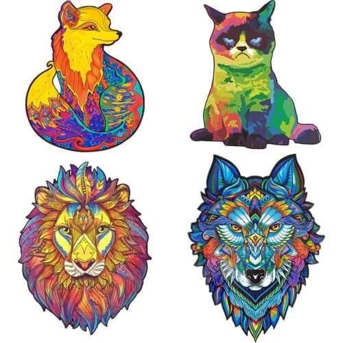 New Wooden Animal Jigsaw Puzzles Mysterious 3D Puzzle Gift For Adults Kids Educational Toys Puzzle Fabulous Interactive Gift