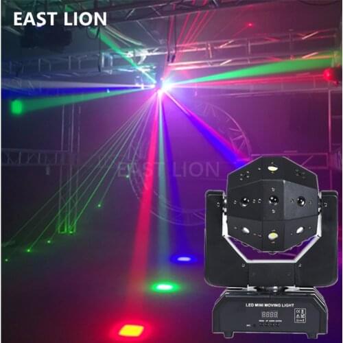 New Professional LED Beam Laser Strobe 3in1 Moving Head Wash Football DMX512 DJ Disco Ball Lights Nightclub Party Stage Lighting