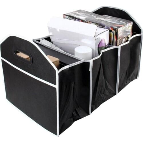 Car Multi-Pocket Trunk Organizer Large Capacity Folding Storage Bag Trunk Stowing and Tidying Trunk Organizer Car Accessories