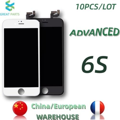 GREAT PARTS 10PCS Ship From China/Europe Advance Premium For iPhone 6S LCD Display Good Touch Screen Digitizer Assembly