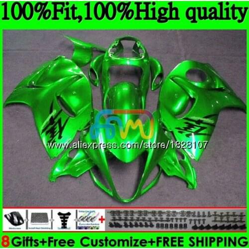Pearl green Injection For SUZUKI Hayabusa GSXR-1300 GSXR 1300 56BS.69 GSXR1300 08 09 10 11 12 2008 2009 2010 2011 2012 Fairing