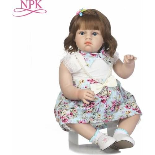 70cm Real Girls Baby Doll Realistic Soft Silicone Newborn Princess Doll Handmade Alive Bebes Reborn Dolls for Kids Playmate