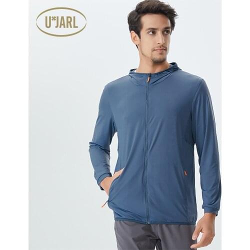 UxJARL UPF50+ Shirts UV Protection Skin Coat Unisex Breathable Waterproof Long Sleeve Hooded Bicycle Riding Wear Fishing Jacket