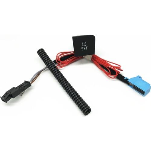 Car Indirect TPMS Tire Pressure Monitor System Switch Button+Cable wire harness For VW Passat B6 CC 3C0 927 121 D 3C0927121D