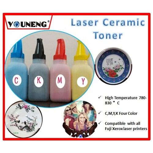 Compatible laser ceramic toner for xerox 6510 6500 215 color copier,ceramic toner powder CMYK 50g/color 200g