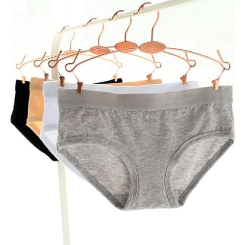 Ropa Interior Mujer Panties Europe And The Basic Models Of Classic Cotton Briefs Broadside Bag Hip Ladies Underwear Shorts