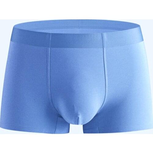 New Style Warm Silk Mens Underwear 60 Mulberry Silk Antibacterial Seamless Boxer Shorts Pure Color Cotton Warm Underwear