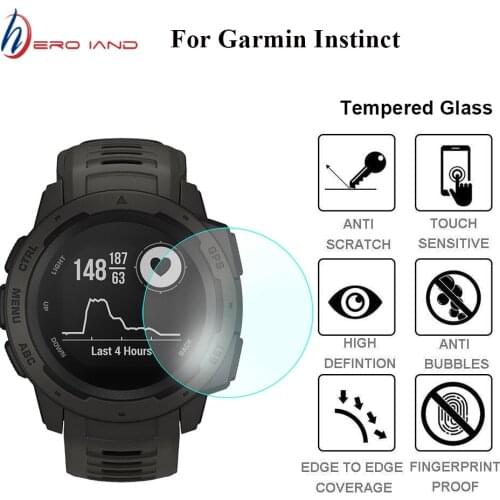 2pcs Full Screen Protector Film For Garmin Instinct Watch HD 9H 2.5D Tempered Protective Glass Explosion-proof Anti Scratch Film