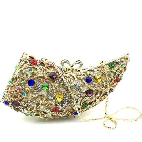 Special design clutches women evening party bag diamonds luxury crystal purses crystal clutches bridal wedding party wallet