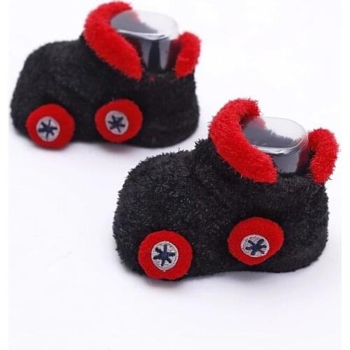 1 Pair= 2 pcs Baby Socks Cute Car Pattern Baby Girls Keep Warm Socks Newborn Soft Winter Warm Baby Boys Socks 0-4 years old