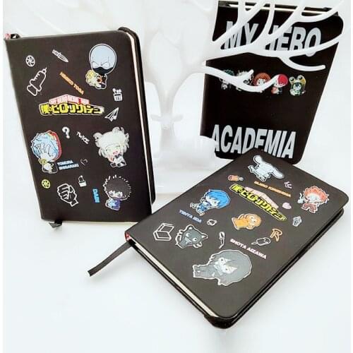 100 Page Japanese Anime My Hero Academia Note Book Hand Book PU Cover School Supplies Office Supplies Todoroki Shouto