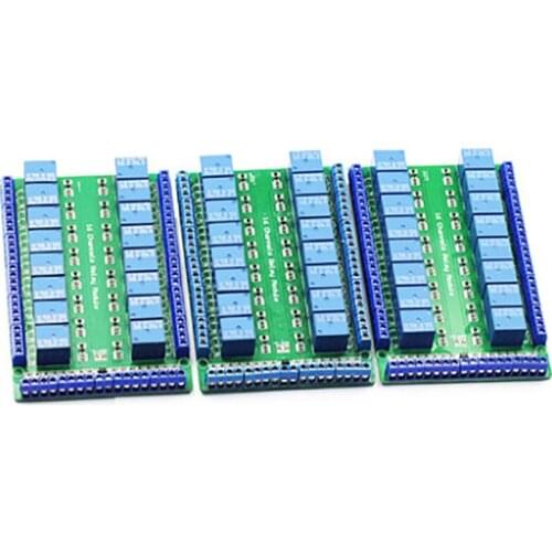 16 channel relay module/low level trigger/double PCB/ bidirectional terminal /5V/12V/24V 16 channel