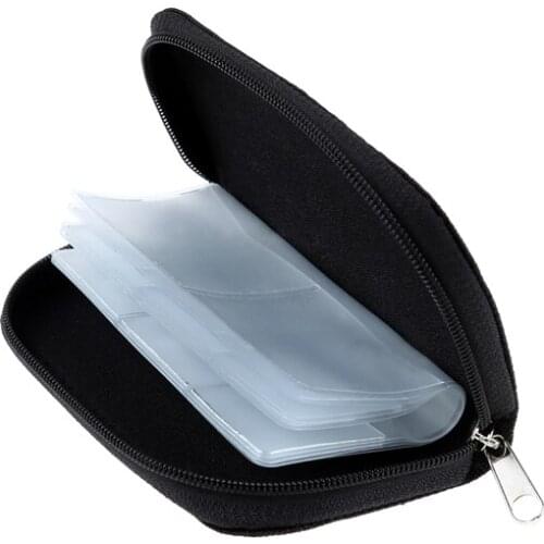 22 slots case pouch holder wallet for SD SDHC MMC CF Micro SD Memory Card
