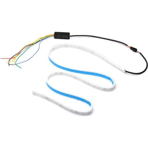 4 Color Dynamic Streamer Floating Additional Stop Light LED Tail Trunk Tailgate Strip Dynamic Streamer Turn Signal Lamp