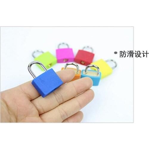 5 pieces Mini Color plastic sleeve padlock Student book/ Diary lock Piggy bank lock