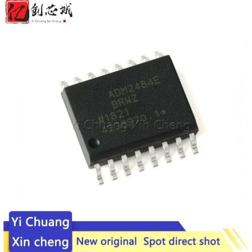 5PCS New original ADM2484EBRWZ-REEL7 SOIC-16 Full / Half Duplex RS-485 Transceiver