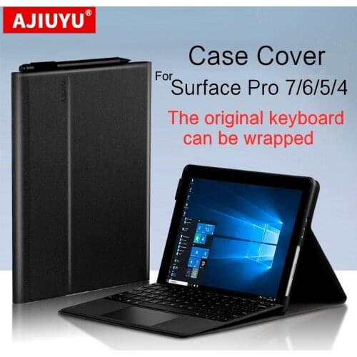 AJIUYU Case Cover For Microsft Surface Pro 7 6 5 4 Pro6 pro5 pro4 pro7 smart protective 12.3" Tablet Soft shell Hold keyboard