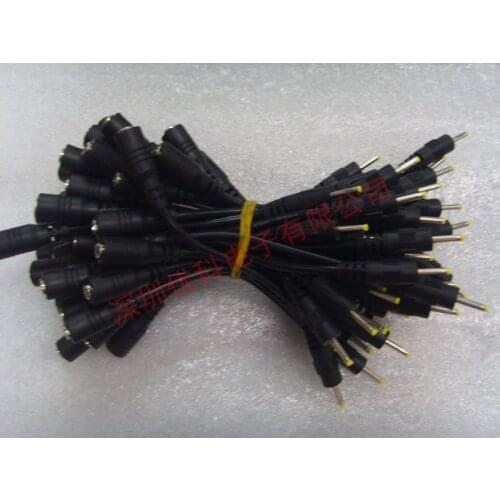 Free shipping For Flat power conversion plug DC transfer line 3.5*1.35 mother to 2.5*0.7 male connector thick copper wire