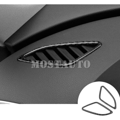 For Audi Q3 8U Carbon Fiber Dashboard Side Air Outlet Trim Cover 2012-2017 2pcs Car Accessories Interior Car Decor Car Trim