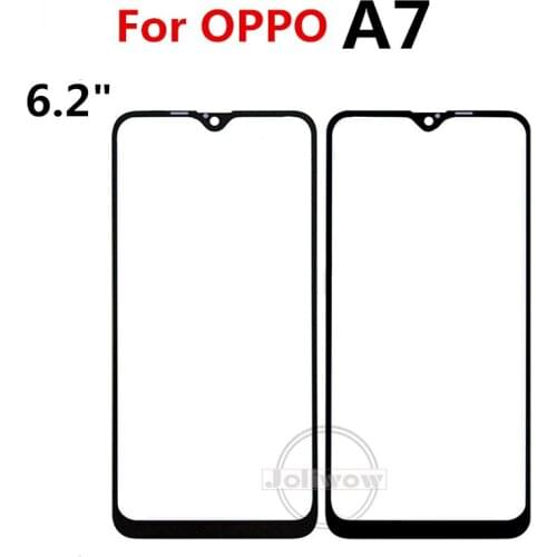 For OPPO A7 A7N touch panel replacement Front Outer Screen Glass Lens cover For oppo AX7 A7 touch panel glass Without Flex
