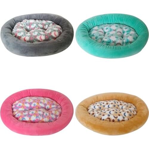 Pet House Bed For Dogs Cat Soft Cotton Pet Dog Bed Puppy Cats House Plush Nest Mat Pad Soild Color Pet Accessories