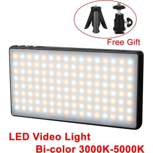 EAGRI LED Video Light Bi-color 3000k 5000k Fill Light 8000mAh Powerbank for Smartphone Portable RGB Photo Light for Camera DSLR