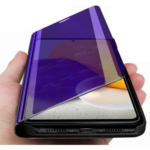 For Samsung Galaxy A32 5G Case Smart Mirror Flip Magnetic Case on Sumsung A 32 SM-A326B 6.5" Phone Cover Stand Book Coque Fundas