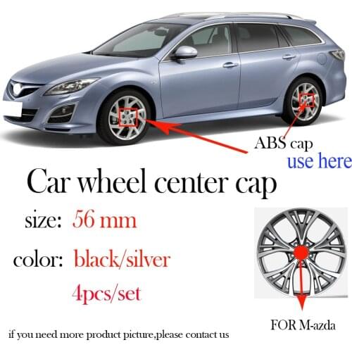 4pcs 56mm 60mm car Wheel Center Caps Rim Hub Covers Automobile Logo for Mazda 2 3 4 5 6 CX-3 CX-4 CX-5 CX-7 MX-5 CX-8