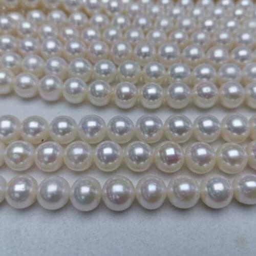 AA+++ 10XStrands 10mm Round Fresh Water Pearl Strings White For Necklace Bracelet
