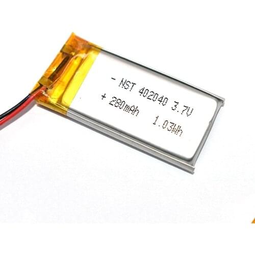 3.7V 300mAh 402040 Li-ion Li-po Battery Polymer Lithium Batteries Cells for Small Toys MP3 MP4 MP5 Smart Watch GPS