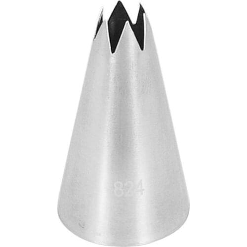 20pcs/Lot)Free Shipping FDA High Quality Stainless Steel 18/8 Cake Decorating Open Star Piping Icing Nozzle #824