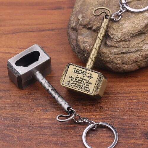 New Beer Bottle Openers Cool Compact Portable Hammer-shaped Can Opener Kitchen Gadget Bottle Opener Keychain Wine Accessories