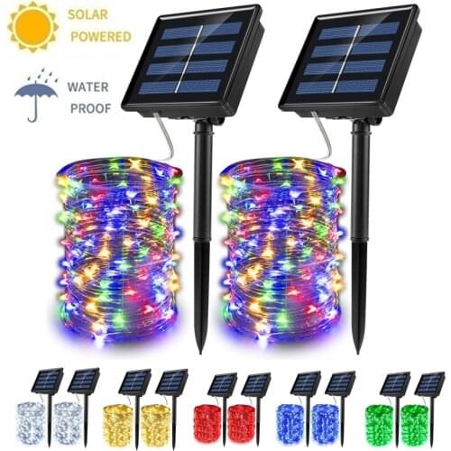 Christmas Decoration for Home Solar Light Outdoor Garden Waterproof Xmas Ornaments Fairy Lights Wedding Partty Holiday Decor