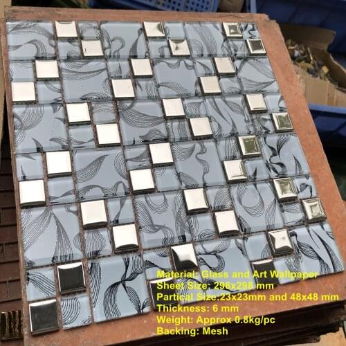 Modern Simple Wind Art White Glass Mosaic tiles, for kitchen backsplash bathroom shower fireplace wallpaper tile decor