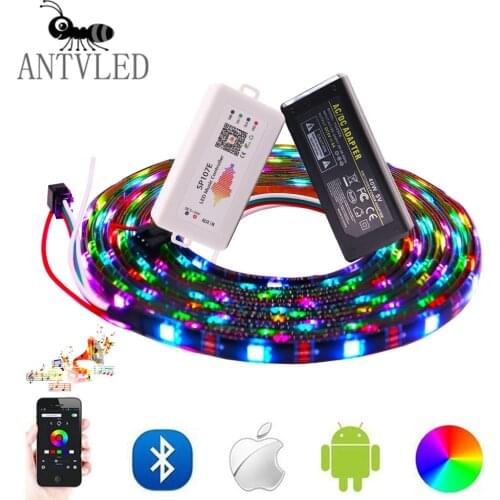 WS2812 WS2812B Led Strip Light RGB Led Controller Individually Addressable Led Light Strip Kit 30 60 74 96 144 LED IP30 65 67 5V