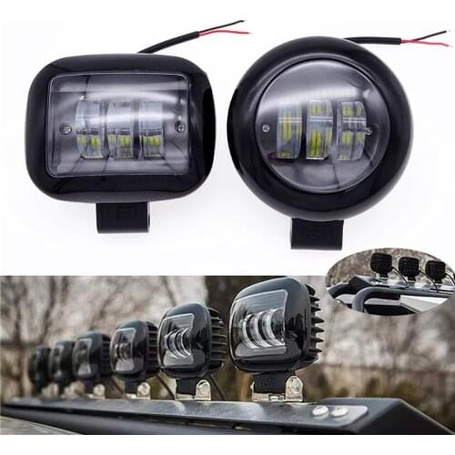 Universal Square Round 6D Lens LED Headlight Work Light For SUV Niva ATV Tractor Trucks Motorcycle Driving Lights Offroad Car