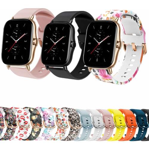 20mm Band Silicone Strap For Xiaomi Huami Amazfit GTS 2 2e Mini GTR 42mm / Amazfit BIP U / Pro / S lite Smart Wristband Bracelet