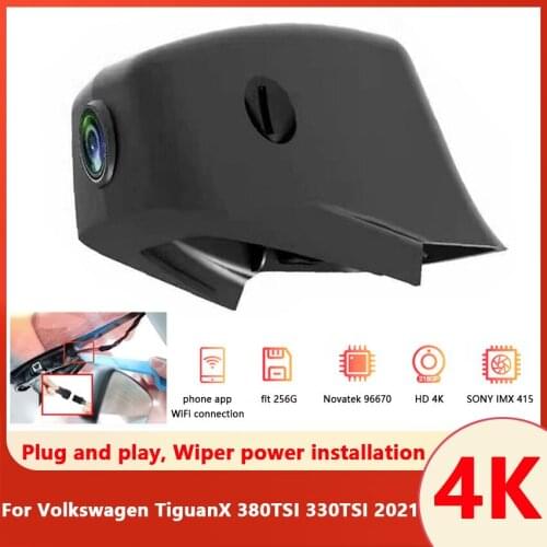 4K Car DVR Wifi Video Recorder Dash Cam Camera Easy Installation For Volkswagen TiguanX 380TSI 330TSI 2021 high quality hd 2160P