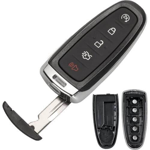 5 Buttons Replacement Car Remote Smart Key Shell Case Fit for Ford Explorer Edge Escape Flex Taurus 2011 2012 2013 2014 2015