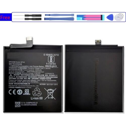BP40 for xiao mi Battery For Xiaomi Redmi K20 Pro Mi 9T Pro K20pro Mobile Phone Bateria + Free tool