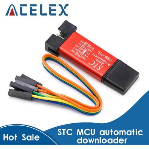 Automatic MCU STC 51 Microcontroller Downloader Auto Programmer / 3.3V 5V Universal / Dual Voltage USB to TTL DownLoad Cable