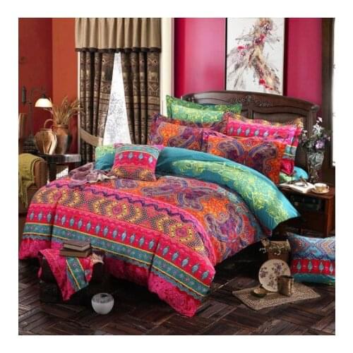 Bohemian 3D Comforter Bedding Sets Mandala Duvet Cover Set Sheet Pillowcase Queen King Size