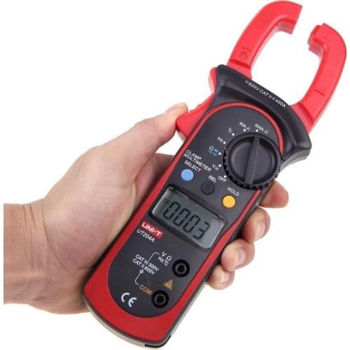 UNI-T UT204A Digital Handheld Clamp Multimeter Tester DMM Voltmeter Amp AC DC 600A Frequency and Temperature Measurment