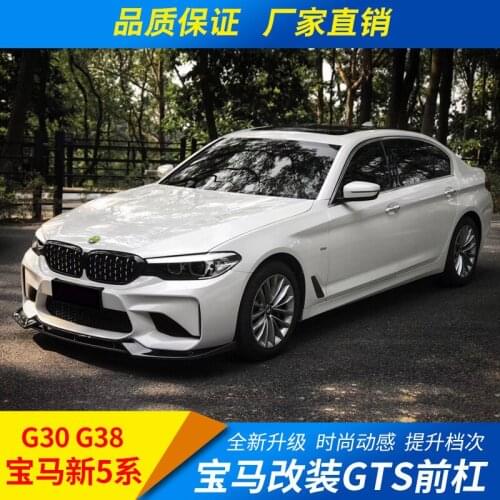 Crazy2021 Fit For the New 5 Series G30 G38 Gts Bar, w Big and Small Surround Modified Front Lip