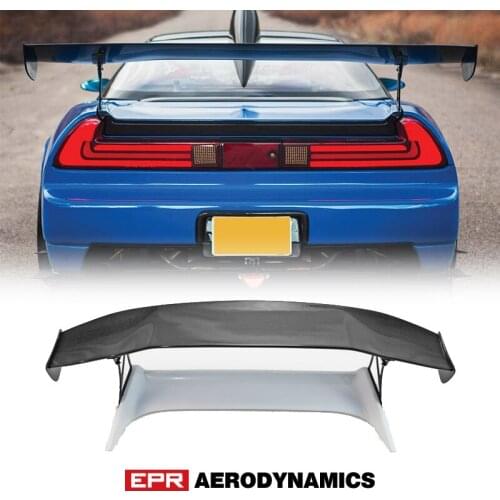 For Acura NSX NA1 NA2 VTX4 Type Carbon Fiber Blade FRP Trunk Spoiler Carbon Glossy Finished Rear Spoiler GT Wing Exterior