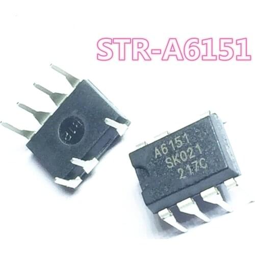 10PCS/LOT STR-A6151 STRA6151 A6151 DIP-7 Switching power supply control IC NEW original Free shipping