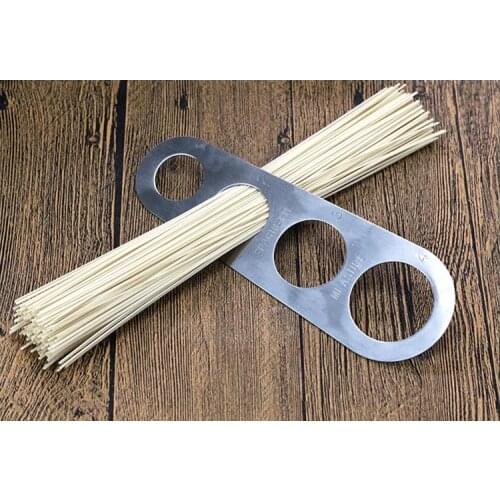 100pcs Stainless Steel Pasta Spaghetti Measurer Measure Tool Kitchen Gadget Portion Control Noodles Measurer lin5092
