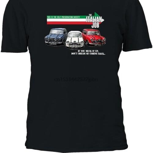 The Italian Job Classic Mini Cooper T shirt Tee Shirt Top Men Women Boy Girl Ladies S M L XL XXL 3XL 4XL 5XL 2150