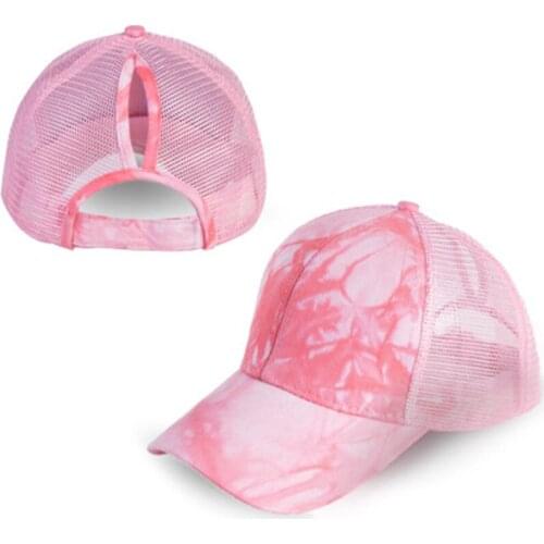 Tie-dye Fashion Ladies Cap, Breathable Mens Baseball Cap, Hirigin Brand Hat，Hollow Design, 5 Colors Optional